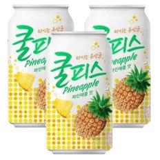 동원 쿨피스 파인애플맛350ml x 48캔 (24캔 2박스)