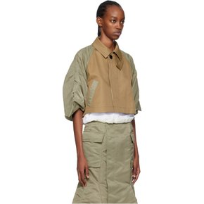 카키 패널 재킷 24-07076 639 Beige×L/Khaki