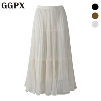 GGPX 플리츠 샤 스커트 (GP1SK007F)