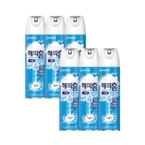 해피홈 모기퇴치제 에어로솔 수성 무향 500ml 6개 /뿌리는모기약 모