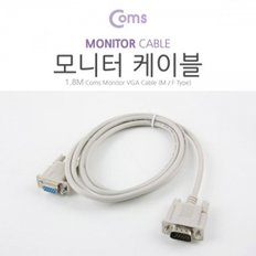 Coms 모니터 케이블(일반 연장) 1.8M VGA