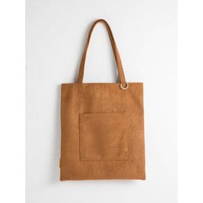 스웨이드 앞포켓 에코백 숄더백 SUEDE POCKET BAG - YS2080CL /CAMEL