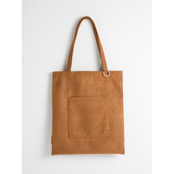 스웨이드 앞포켓 에코백 숄더백 SUEDE POCKET BAG - YS2080CL /CAMEL