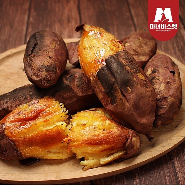 [마녀바스켓] 산지직송 당도보장 세척 꿀밤 고구마 3kg /한입(20-50g)