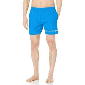 Mens Standard Vertical Logo Swim Trunk In Blue 71608076