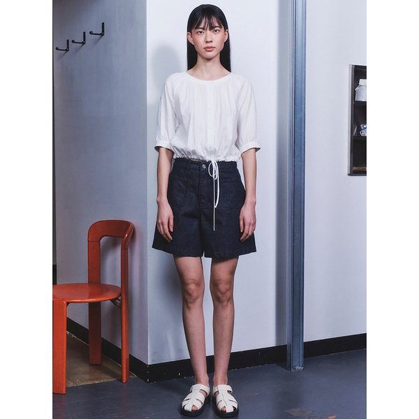 Volume Silhouette Blouse  White (KE4360M051)