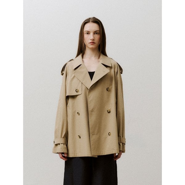 HALF LENGTH TRENCH COAT (BEIGE)