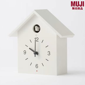 MUJI 일본 뻐꾸기 벽시계 벽걸이 화이트 대형 MJ-CCWL1