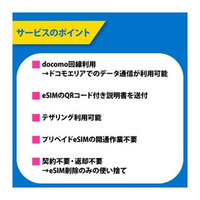 선불 eSIM 도코모 회선 일본 국내 반년 Docomo MVNO 이용 계약 불필요