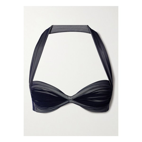 노마카말리 빌 러치드 메쉬 홀터넥 비키니 탑 1647597338960051