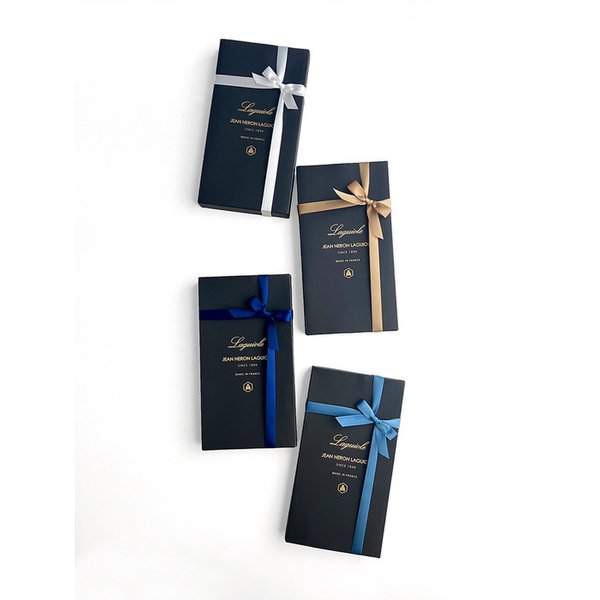 [선물포장] 장네론 라귀올 테이블양식기 마블 브라운 & 샌들 젓가락 2인 세트