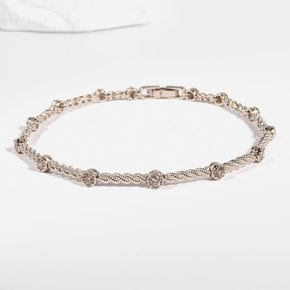 다이린 랩 팔찌 다이아 로프 꼬임 체인 레이어드 선물 생일 14K 18K