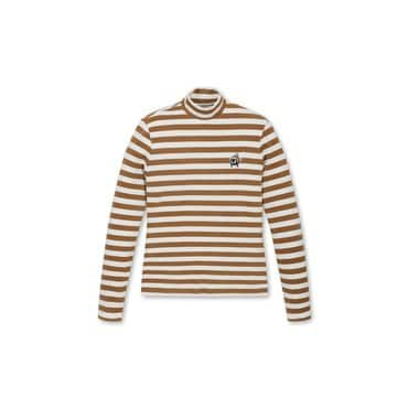 왁 골프 (WWTBW24708LBR)Women Stripe winter inner shirts