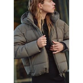 ZARA 아노락 바람막이 패딩 숏 자켓 카키