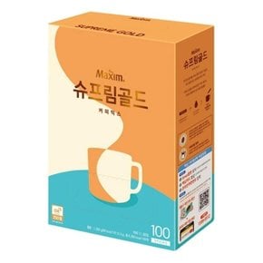 맥심 슈프림골드 100T 인스턴트 커피 믹스 스틱 음료 (WE59F3B)