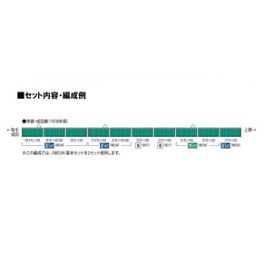 TOMIX N게이지 국철 103계 초기형 비냉방차 에메랄드 그린 기본 세트 A 98534 철도 모형 전철