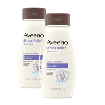 아비노 [해외직구] Aveeno 아비노 스트레스 릴리프 바디워시 라벤더 532ml 2팩