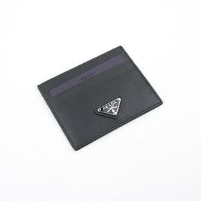 사피아노 카드지갑 홀더 삼각로고 여성 블랙 은장 1MC025 QHH F0632