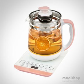 전기 유리 티포트 대용량1.8L 내열유리 무선티포트 분유포트 커피포트 차탕기 티 분유 차 주전자 커피보트