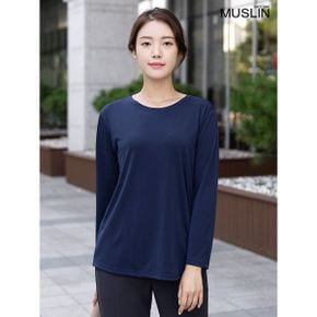 엄마옷 라운드무지티셔츠 MQG129417 마담 미시 중년여성 빅사이즈 할머니옷 50대 .._P437424415