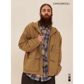 CB HOOD ANORAK JACKET(BEIGE)