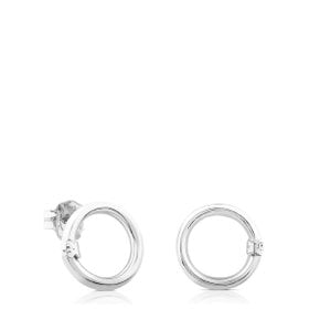 Small Silver Hold Earrings/귀걸이/712343500