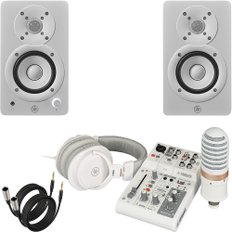 Yamaha AG03MK2 LSPK (라이브스트리밍팩) 하얀색 + HS3W 1조2개 220V 정식수입품