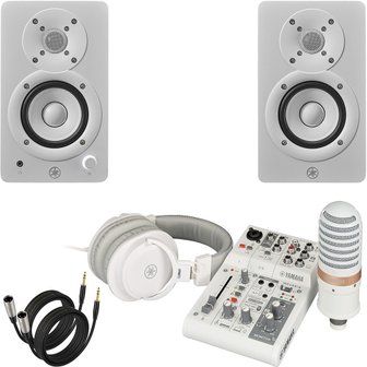  Yamaha AG03MK2 LSPK (라이브스트리밍팩) 하얀색 + HS3W 1조2개 220V 정식수입품