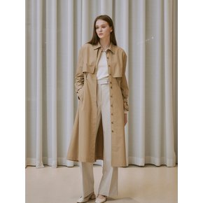 Slim line trench dress (2color)