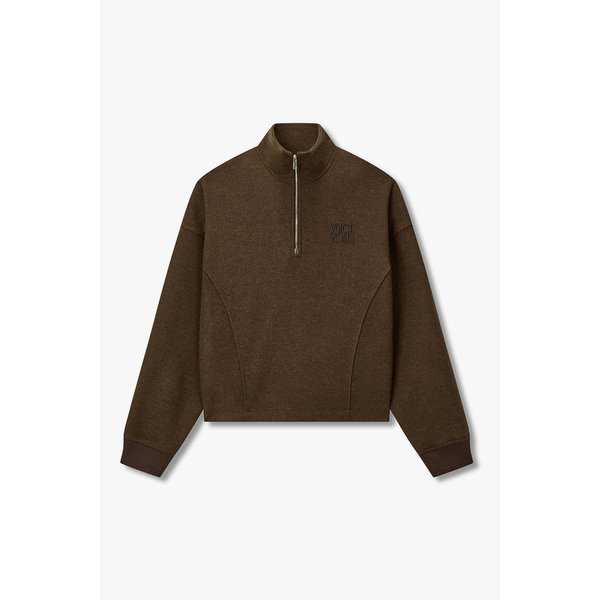 지퍼 넥 소프트 저지 맨투맨 7115440X00160