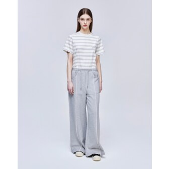송지오 [파주점] [송지오우먼] 컬렉션 샤를로 파리 트레이닝 팬츠 멜란지 그레이 WH2PT718MG