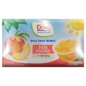  DOLE 컵 복숭아 113g x 16