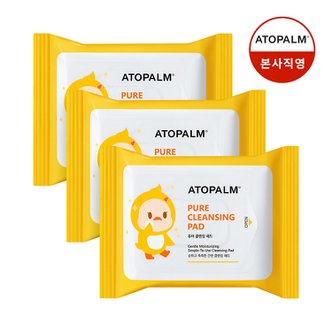 아토팜 [총 90매 실속구성] 퓨어 클렌징 패드 30매X3EA