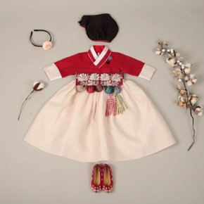 한복 1675.S 팬톤 핫 트렌드컬러 베이지 여아한복