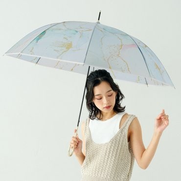 Wpc. 우산 잉크 아트 투명 장우산 PT-001