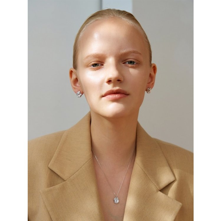 White Cubic Wave Necklace (2color) - SSG.COM