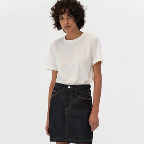 [SS21 ESSENTIAL] Triple Stitch Denim Skirt Selvedge