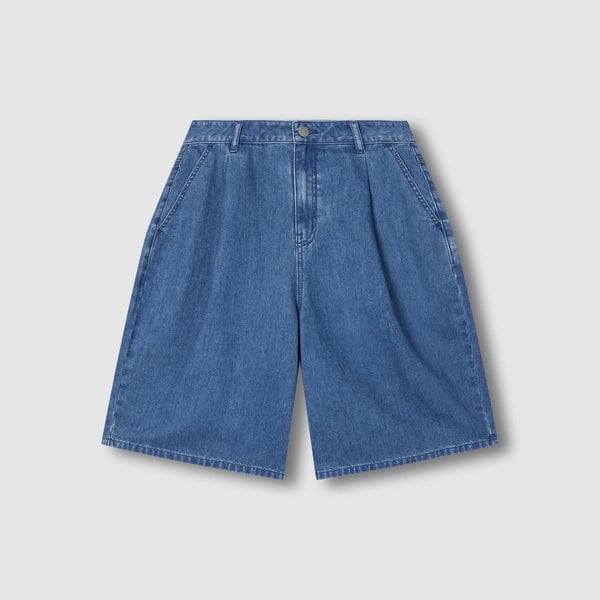 여 하프 데님 팬츠 J125301003051