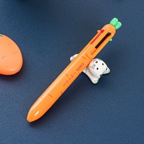롬에이 캐롯 6색 볼펜 중성 멀티펜 0.7mm 당근 필기구 SSG