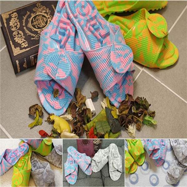 확대된 대표 HERAKHAN 국산 지압슬리퍼 발바닥 마사지효과 실내화