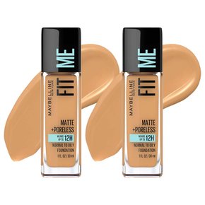 Maybelline 메이블린 뉴욕 핏 미 매트 포어리스 파운데이션 30ml 332 골든 카라멜 2개