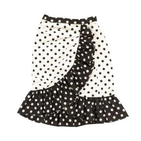 5399184 Rodarte Polka Dot Ruffle Skirt - White/Black