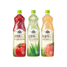 가야농장 주스 1.5L 4펫 택1(알로에/토마토/복숭아)