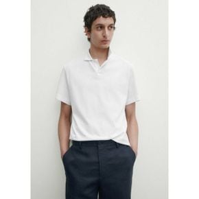 4732575 Massimo Dutti SHORT SLEEVE - Polo shirt white