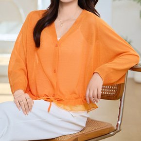 타보 아사면 브이넥 비스코스 니트 가디건_M4776