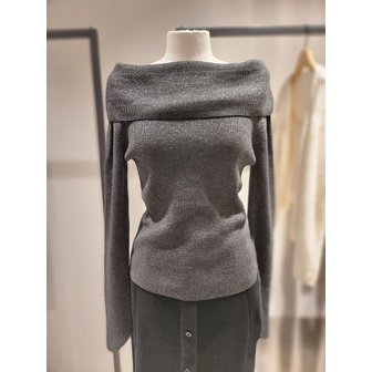 시슬리 [여주점] 울 블렌드 메탈사 오프숄더 니트(SAKP60461)