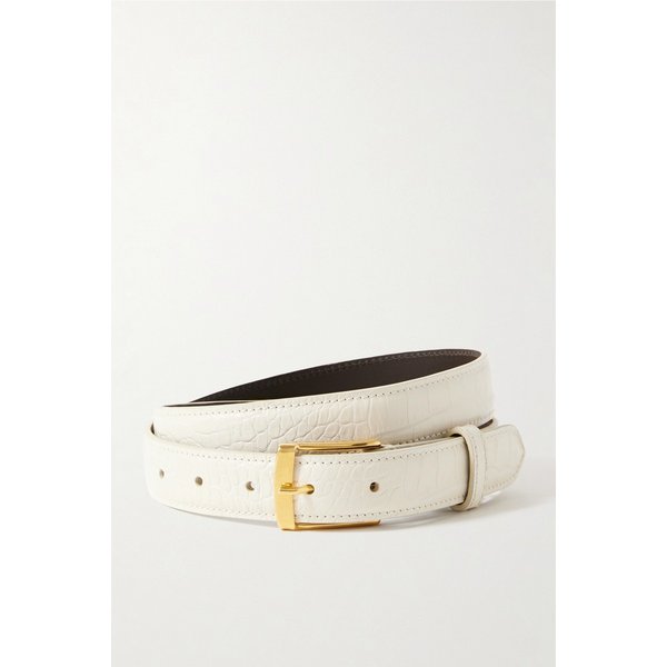 닐리 로탄 다나 크로크 이펙트 가죽 벨트 46376663162970697