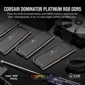 CORSAIR DDR5-5600MHz DOMINATOR PLATINUM RGB DDR5 (PC5-44800) 32GB CMT32GX5M2B5600C36