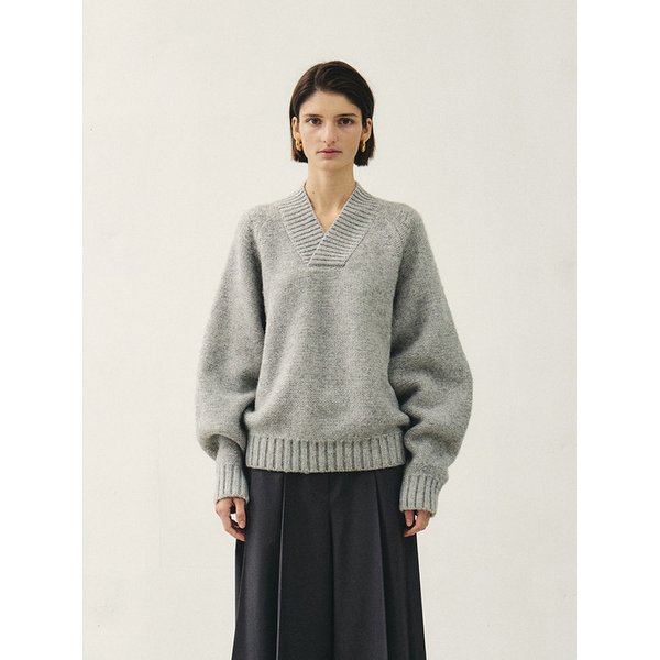 RTW ALPACA V-NECK KNIT TOP _3COLORS