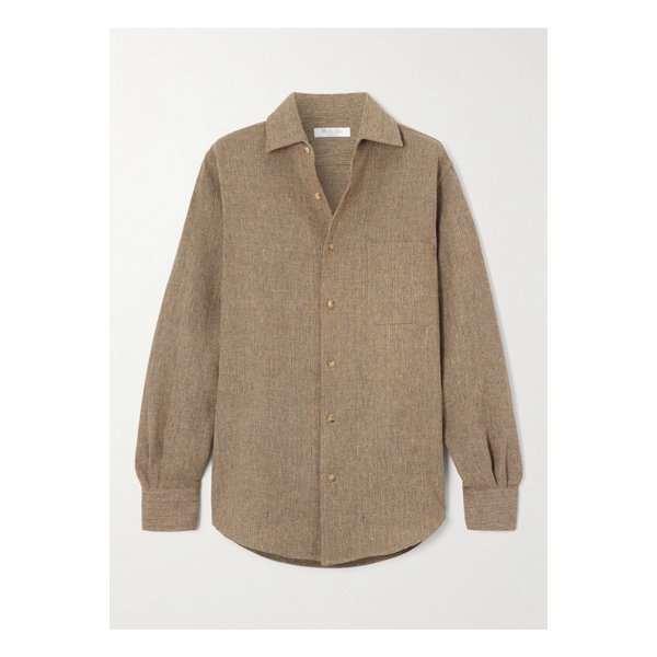 앙드레 리넨 셔츠 브라운 46376663162891025